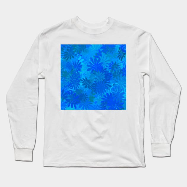 Blue Daisies Long Sleeve T-Shirt by BlakCircleGirl